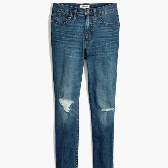 Madewell 9” High-Rise Skinny Crop Jeans in Delmar Wash: Eco Edition (24) - Picture 5 of 12